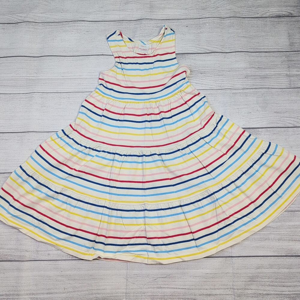5 Hanna Andersson Rainbow Stripe Twirl Tank Dress